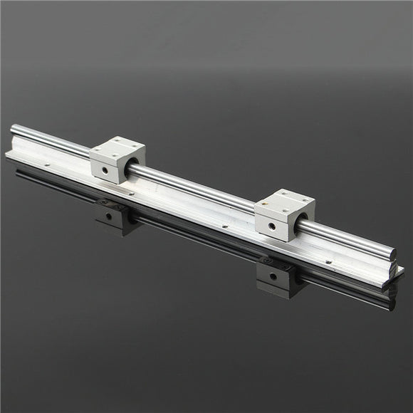 SBR10 L400mm Axis Linear Track Rails Shaft With 2pcs SBR10UU Block Bearing