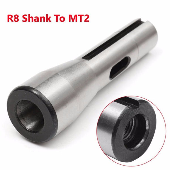 R8 Shank To MT2 R8 Drill Chuck Arbor Morse Taper Adapter Sleeve