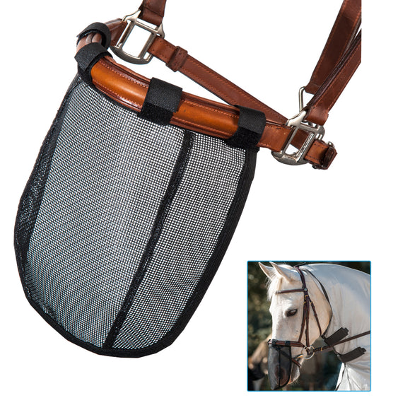 Mesh Horse Nose Mask Breathable Detachable Fly Mask Mosquito Proof Horse Face Cover Equestrian Suppl