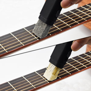 Dual Purpose Guitar Bass String Finger Board Cleaner Rust Cleaning Tool