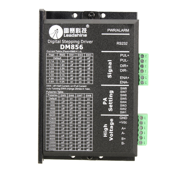 Leadshine DM856 Digital Stepping Motor Driver For Leadshine DC 80V 0.5A to 5.6A Motors