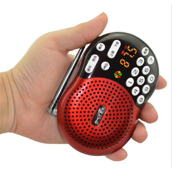 Amoi X400 Mini Portable LED Screen Speaker FM Radio Support Card Play