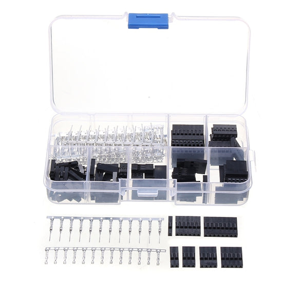 Excellway TC10 370Pcs Wire Jumper Connectors M/F Crimp Pins Terminal For Dupont