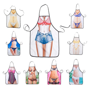 Honana Household Kitchen Cooking Sleeveless Polyester Sexy Funny Personalized Apron