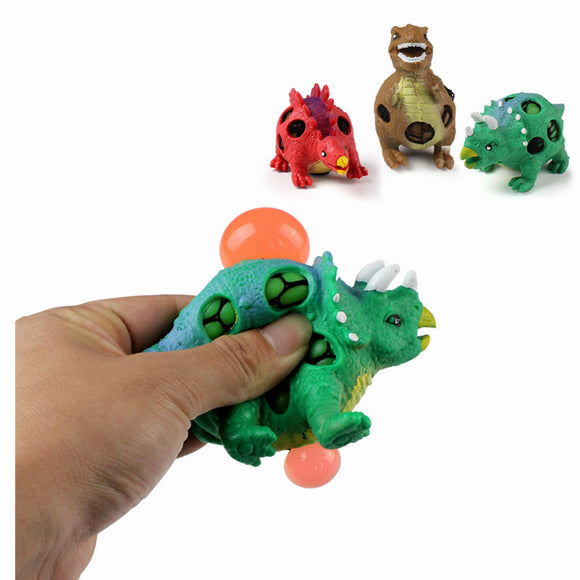 MoFun 3PCS TPR Squishy Dinosaur Jurassic Dinosaurs Squeeze Toy Gift Collection Stress Reliever