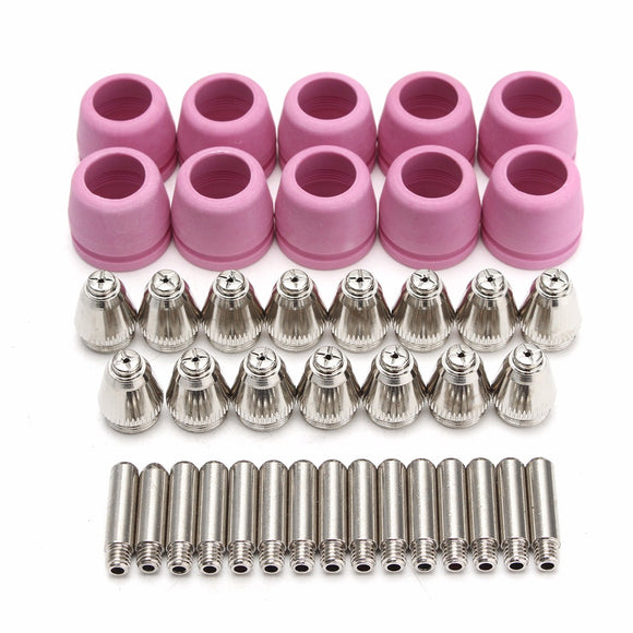 40Pcs Welding Torch Plasma Consumables Nozzle Electrode Cup for LTP5000D LTP6000