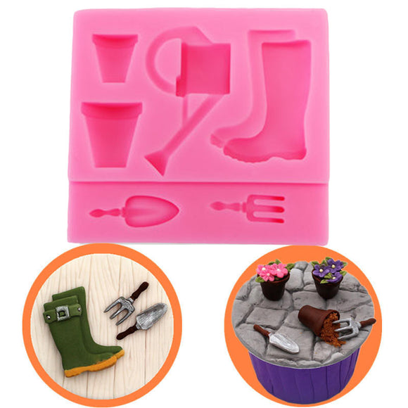 Food Grade Silicone Cake Mold DIY Chocalate Cookies Ice Tray Baking Tool Stockings Shape