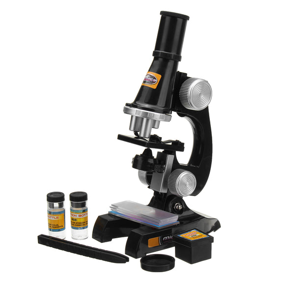 Children Microscope Kit with Light Science Lab Magnifier Educational Kids Toy Gift