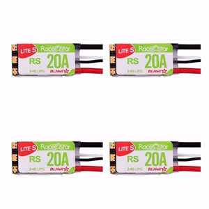 4 PCS Racerstar RS20A Lites 20A Blheli_S 16.5 BB2 2-4S Brushless Motor Support Dshot600 for RC Racing Drone