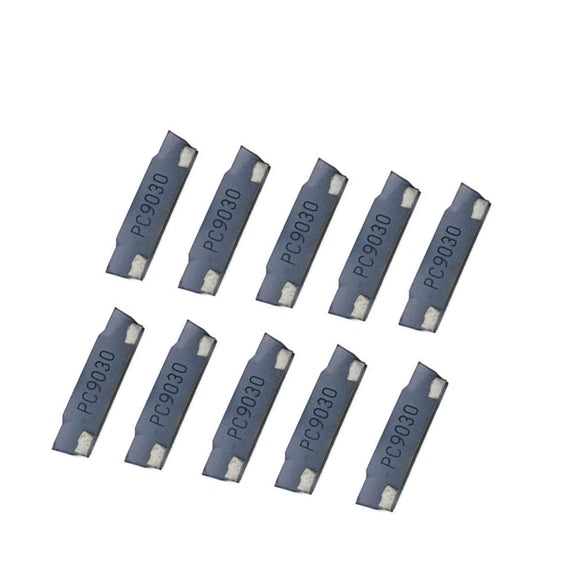 10pcs MGMN200-G PC9030 2mm Carbide Insert for MGEHR/MGIVR Grooving Cut Off Tool Holder