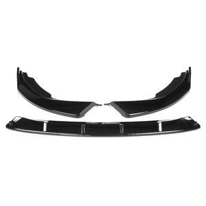 Front Bumper Lip Spoiler Splitter Gloss Black For BMW 3 Series G20 G28 2019-2020