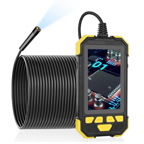 5.5mm 1080P HD Lens Borescope Camera 4.3 Inch IPS Industrial Ultra-Clear Pipeline with Screen Automotive Professional Industrial Borescope Waterproof Hard Wire