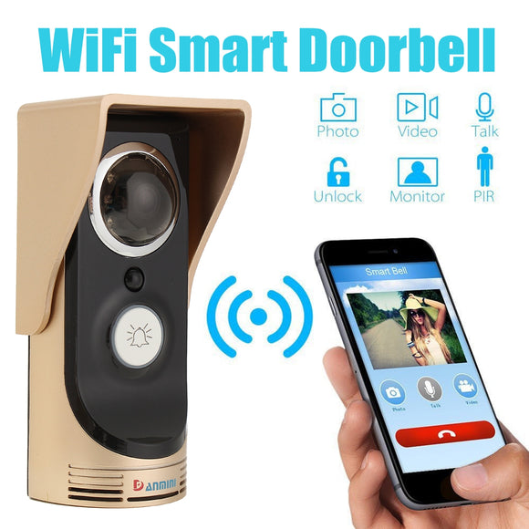 Smart Wireless WiFi Remote Video Camera Intercom Rainproof Door Phone Doorbell