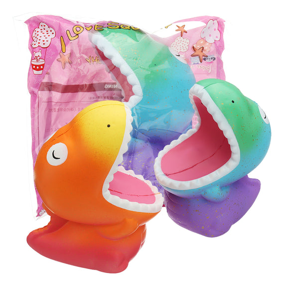 Big Mouth Dinosaur Squishy 15*12.5*8.5CM Slow Rising Soft Toy Gift Collection With Packaging