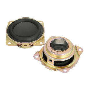 2PCS Black Passive Radiator Loudspeaker Auxiliary Bass Speaker