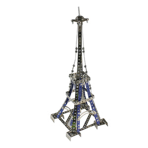 MoFun 3D Metal Puzzle The Eiffel Tower Model Building Stainless Steel Harley Motorcycle 352PCS