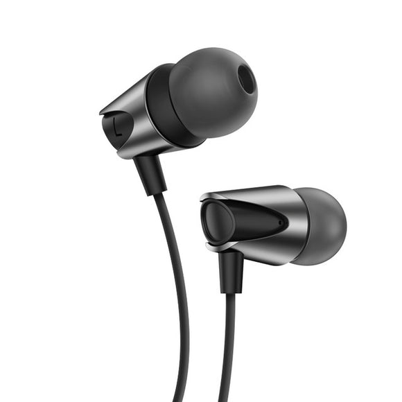 KUULAA 3.5mm Wired Control Deep Bass Earphone Sports In-ear Headphones for iPhone Huawei