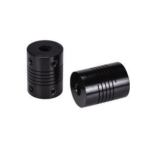 2Pcs 5x8mm Black Aluminium Stepper Motor Shaft Coupler for CNC 3D Printer Part