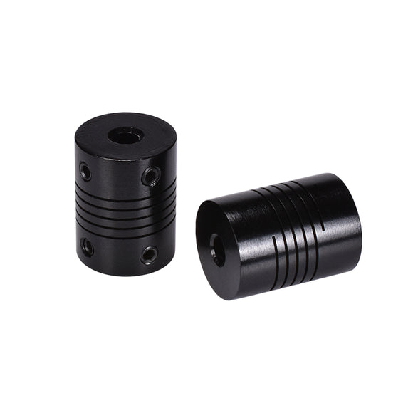 2Pcs 5x8mm Black Aluminium Stepper Motor Shaft Coupler for CNC 3D Printer Part
