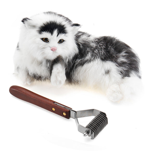 Pet Hair Comb Remove Cuticle Carding Fur Grooming Deshedding Trimm Dog Cat Tools