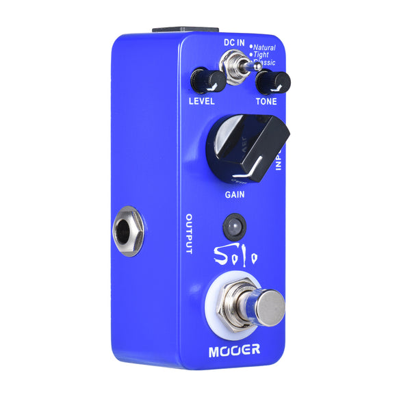 MOOER MDS5 Solo Distortion Guitar Effects Pedal with 3 Working Modes Natural/Tight/Classic