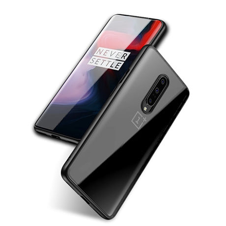 IPAKY Armor Transparent Shockproof PC+Soft TPU Edge Shell Protective Case for Oneplus 7