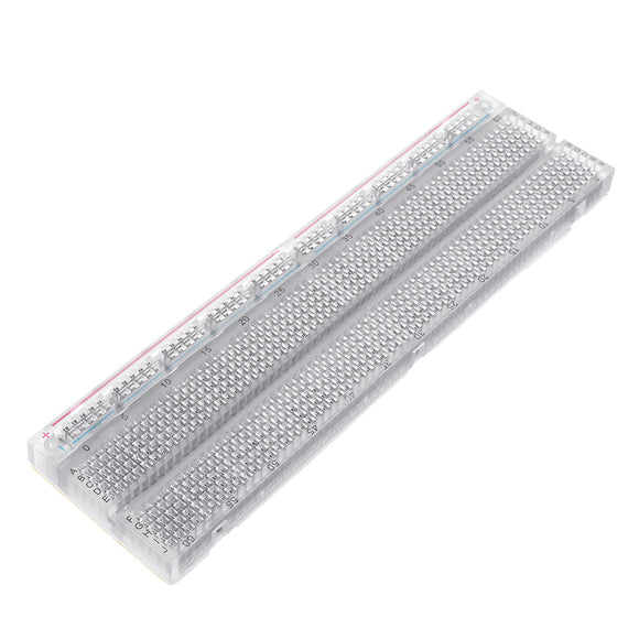 730 Holes Transparent Breadboard Protoboard DIY Kit Universal PCB Circuit Board Solderless