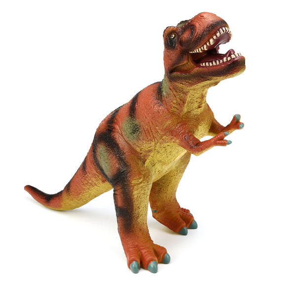 Large 21 Soft Stuffed Rubber Dinosaur T-Rex Tyrannosaurus Play Toy Animal Figures Diecast Model