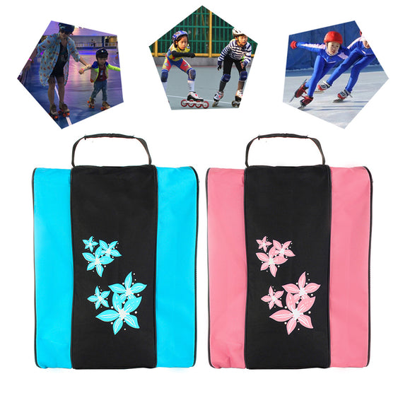 Ice Skating Shoes Bag Breathable Dustproof Handbag Triangle Roller Skates Carrying Shoulder Bag