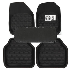 5pcs TPE XPE PU Leather Universal Car Floor Mats Floorliner Front & Rear Carpet Auto Mat