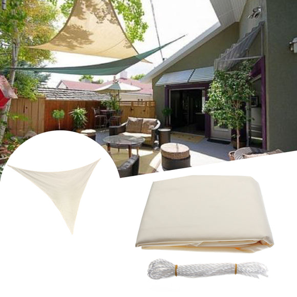 3.5M/11ft Triangle Sun Shade Sail UV Water Resistant Canopy Patio Garden Tent Awning