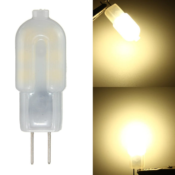 10PCS G4 2W Non-dimmable SMD2835 Natural White Milk Cover LED Light Bulb for Indoor DC12V