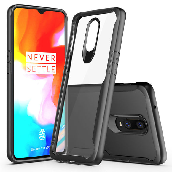 Bakeey Shockproof Transparent Hard Acrylic Back Cover Protective Case for OnePlus 6T