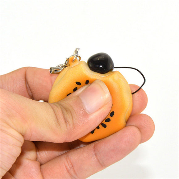 Seasame Hambuger 5cm Squeeze Stress Reliever Phone Bag Strap Pendant