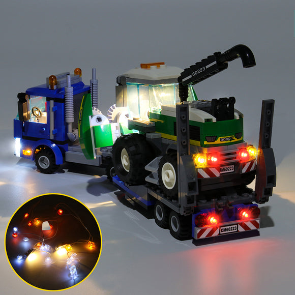 DIY LED Light Lighting Lamp Kit For LEGO 60223 Harvester Transporter