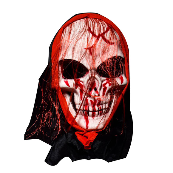KALOAD M4 Halloween Mask Bar Dance Horror Scary Long Hair Skull Ghost
