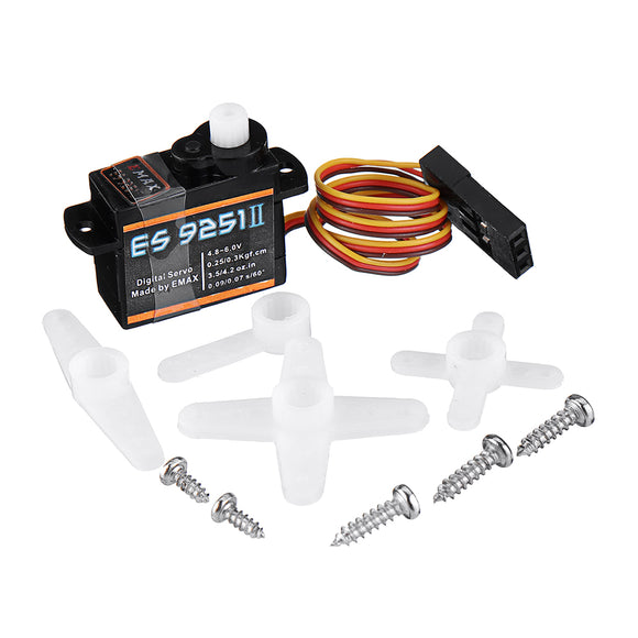 Emax ES9251 Upgrade Version 2.5g Plastic Micro Digital Servo For RC Model