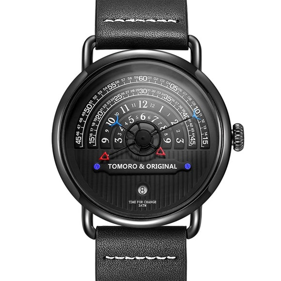 TOMORO Fashion Creative Tactical Unique Hour Reading Designer Men Watch Casual Male Quartz Watch