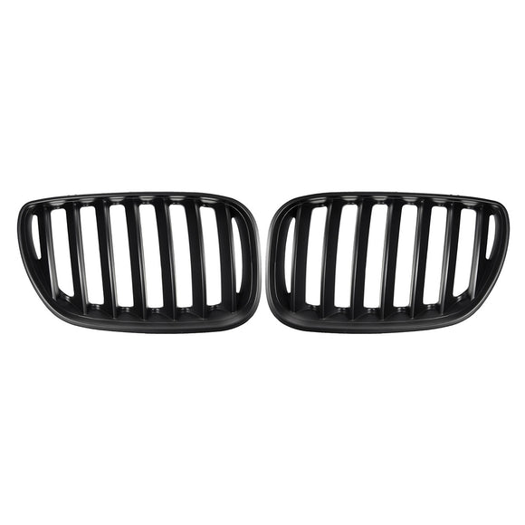 Pair Left And Right Front Hood Kidney Sport Grills Grille For BMW X5 E53 2004-2006