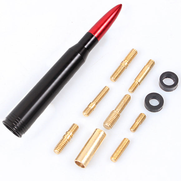 Universal Car Short Antenna Replacement Aluminium Alloy Caliber Tip Antenna for Vehicles