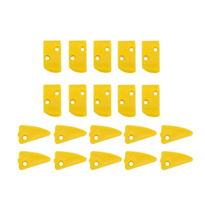 20pcs Yellow Plastic Leverless Protection Finger & Triangle Inserts For Tire Changers