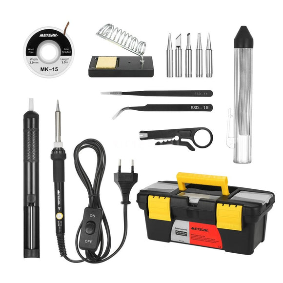 14-in-1 Solder Iron Adjustable Temperature 110V220V Electric Soldering Iron Tool Longevity 60W