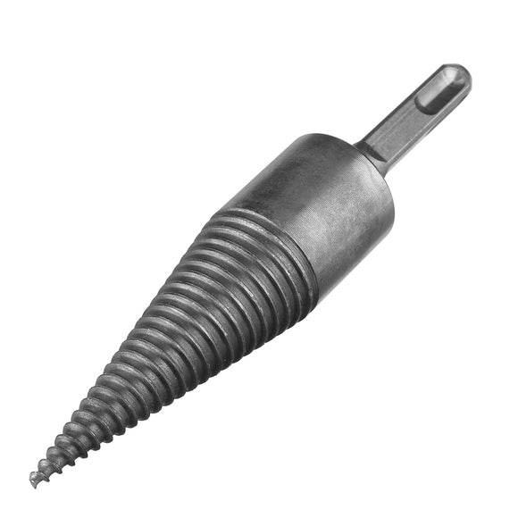 32/42mm Steel Firewood Drill Bit Wood Splitting Splitter Screw Cone Punch Tool