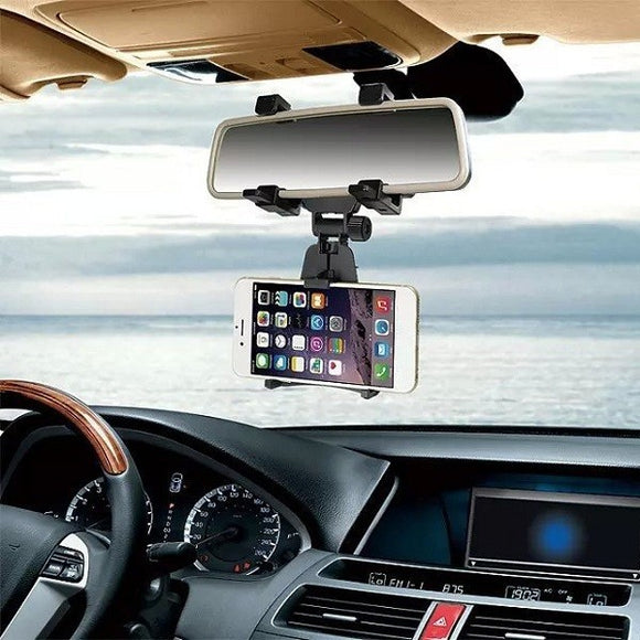 Bakeey ALT-7 Car Rear View Mirror Bracket Mount Holder for 4-6.3 inch Smartphone