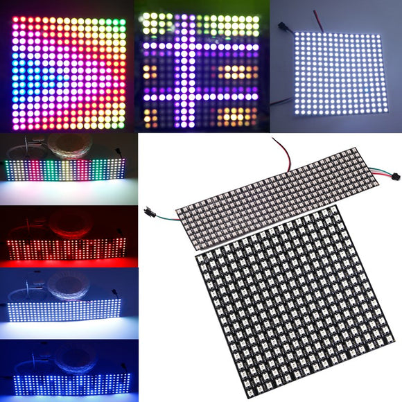 8*32cm 16*16cm WS2812B 256 Pixels Digital 5050 RGB Dream Color Programmed LED Module Strip DC5V