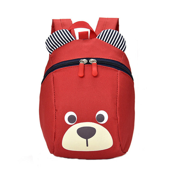Children's Little Bear Backpack Nylon Cloth Anti-Lost Waistband Kids Bag