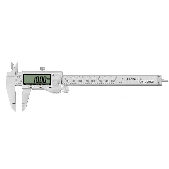 NEWACALOX 0-6 Inch LCD Screen Stainless Steel Measurement Tool Electronic Digital Caliper Precision Metric Vernier