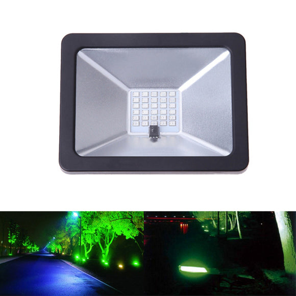 30W Remote Control Colorful RGB SMD LED Flood Light Waterproof IP65 for Outdoor Courtyar AC85-265V