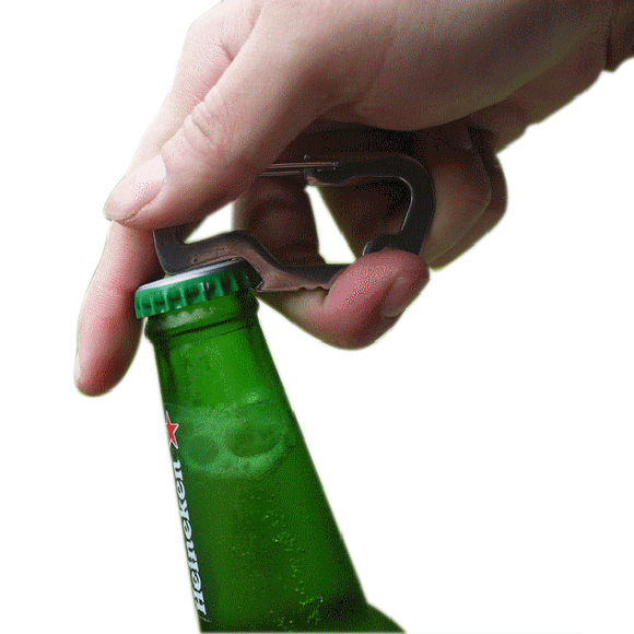 EDC Outdoor Equipment Versatility D-type Stainless Steel Spring Opener Carabiner Hook D-Shape Buckle