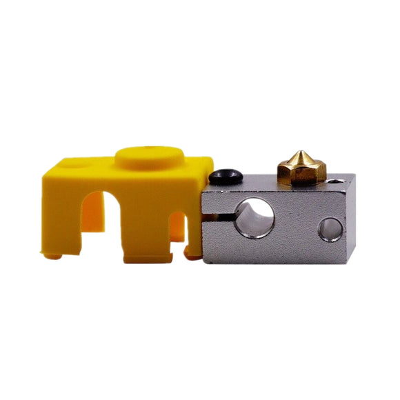 10PCS Yellow Silicone Case For V6 PT100 Aluminum Block 3D Printer Part Hot End